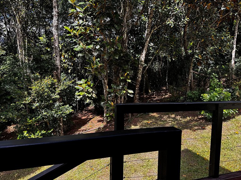 Chalé com hidro, lareira e cozinha, perto Floripa