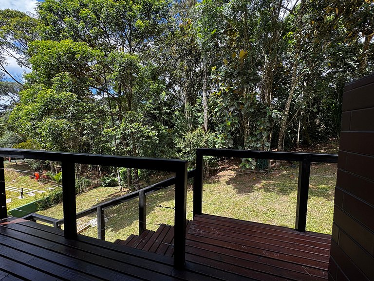 Chalé com hidro, lareira e cozinha, perto Floripa