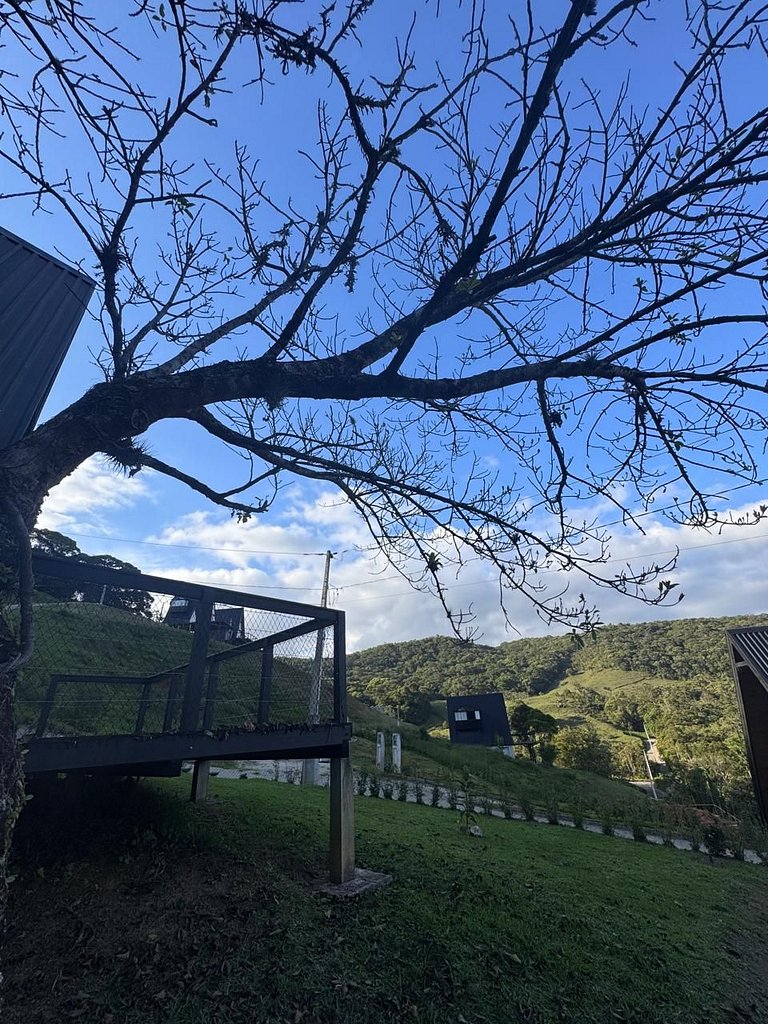 Chalé Bonna. Clássico e aconchegante.