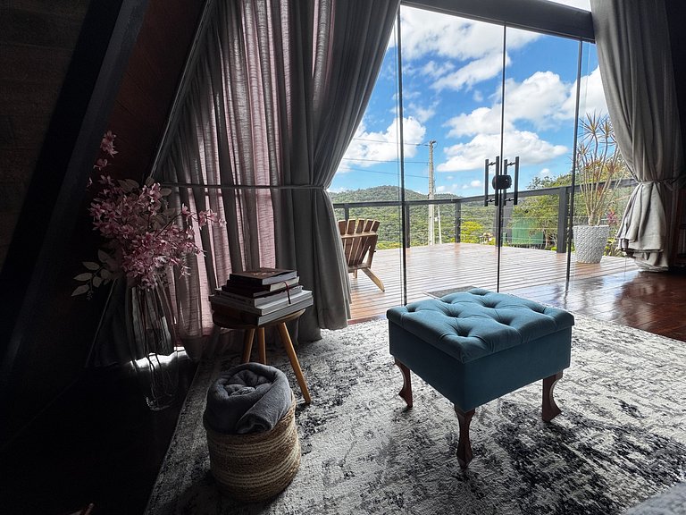 Chalé p/4 • Vista Incrível • Gde Floripa