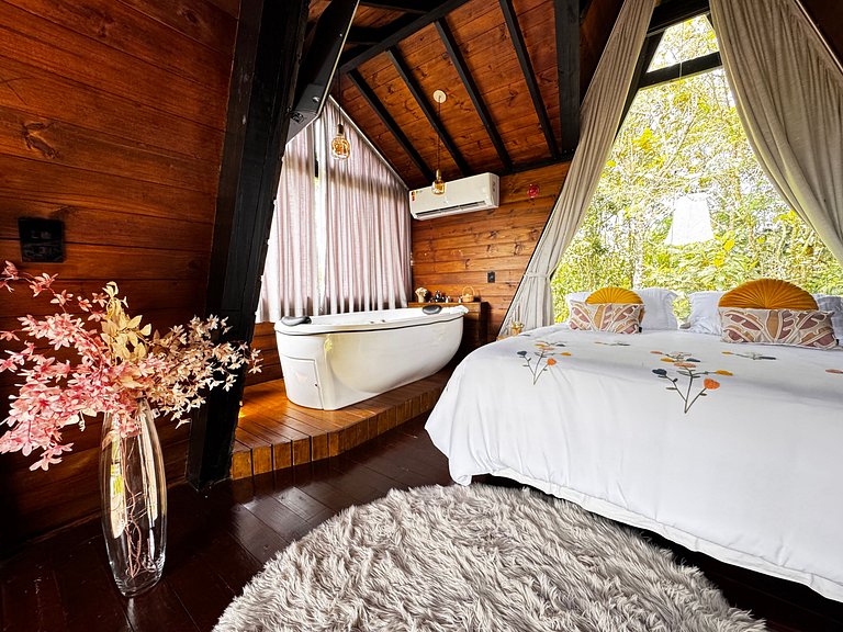 Chalé p/4 • Vista Incrível • Gde Florianópolis