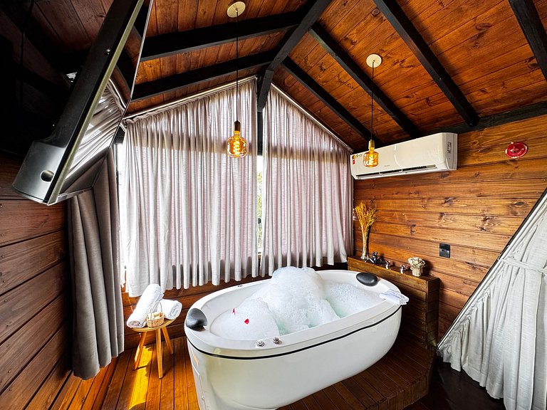 Chalé p/4 • Vista Incrível • Gde Floripa