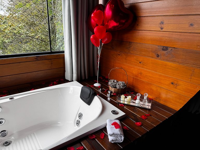 Chalé com hidro | Vista | Grande Florianópolis