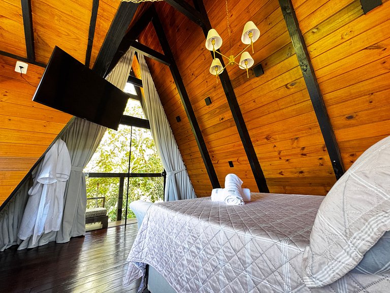 Chalé com hidro | Vista | Grande Florianópolis