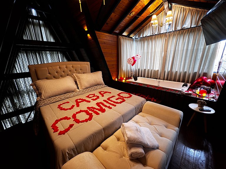 Chalé com hidro | Vista | Grande Florianópolis