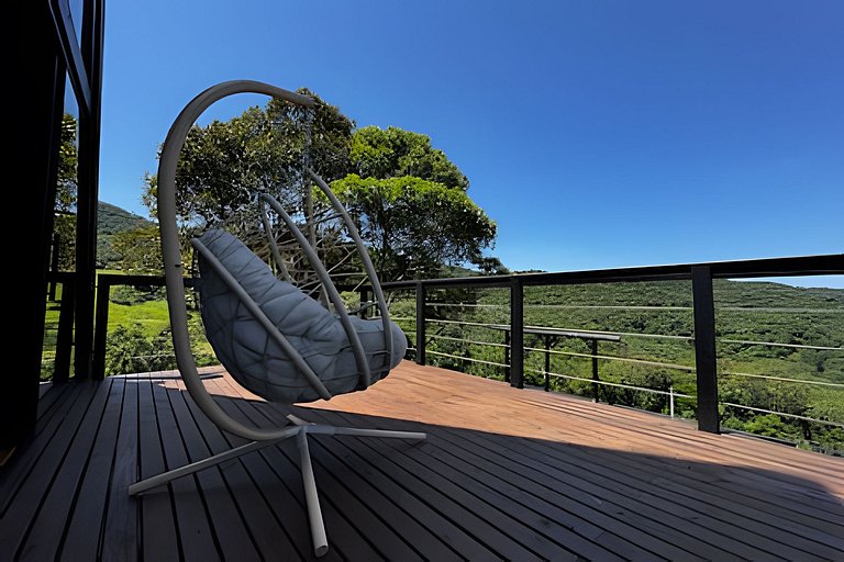 Chalé | Hidro | Churrasqueira | Deck com vista