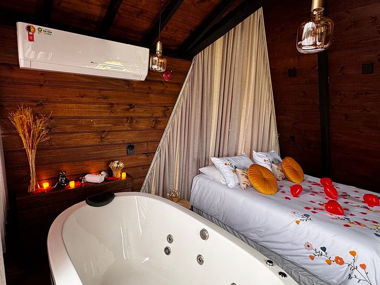 Chalé na Natureza | Hidro | Lareira | Wi-Fi