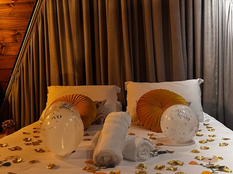 Chalé na Natureza | Hidro | Lareira | Wi-Fi