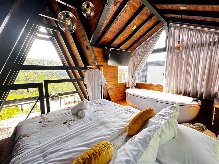 Chalé na Natureza | Hidro | Lareira | Wi-Fi